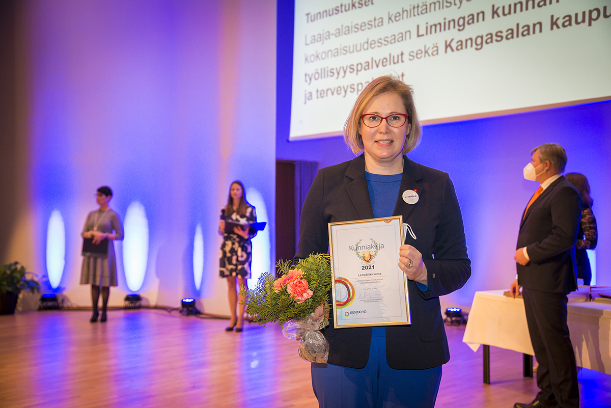 Kuvassa  Lempäälän kunnanjohtaja Heidi Rämö