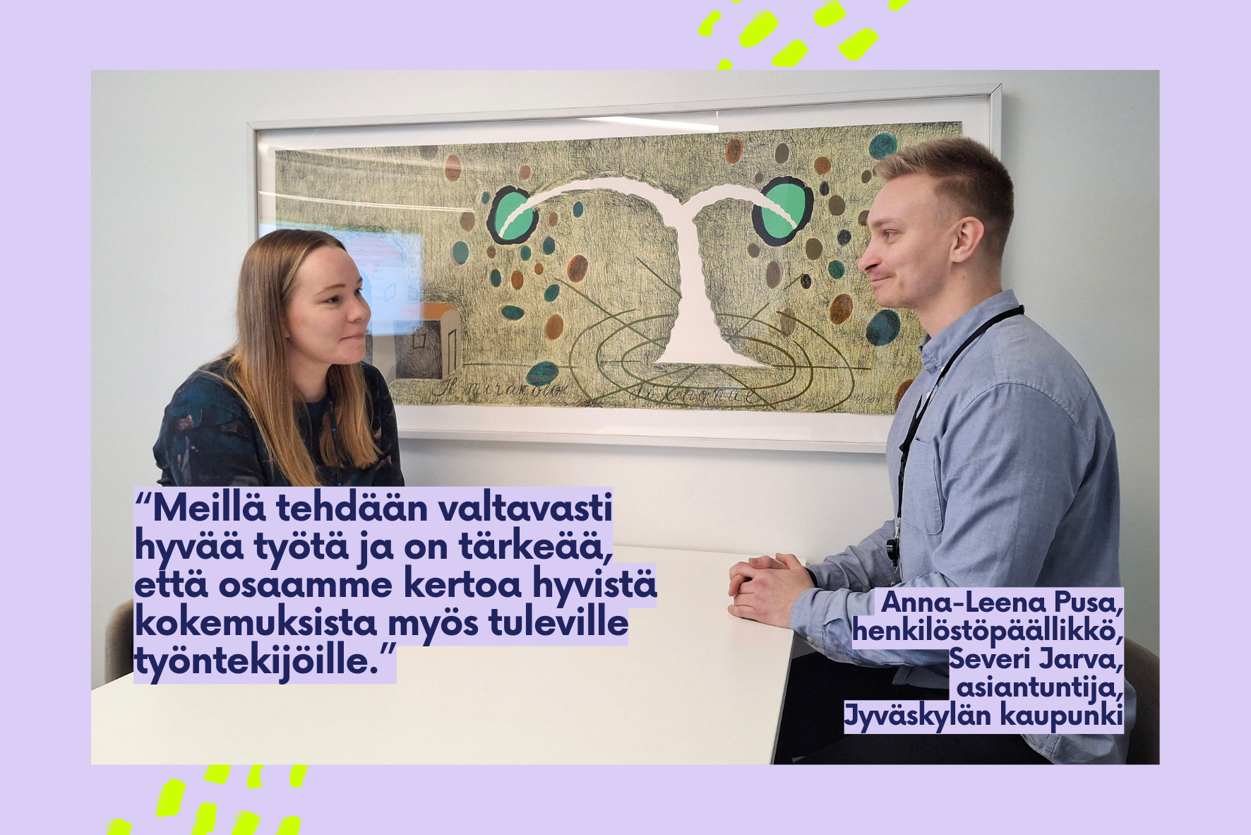Pusa ja Jarva juttelevat