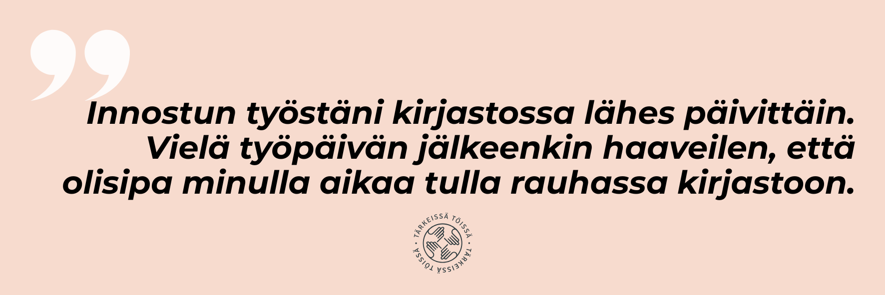 Sitaatti kirjastoala