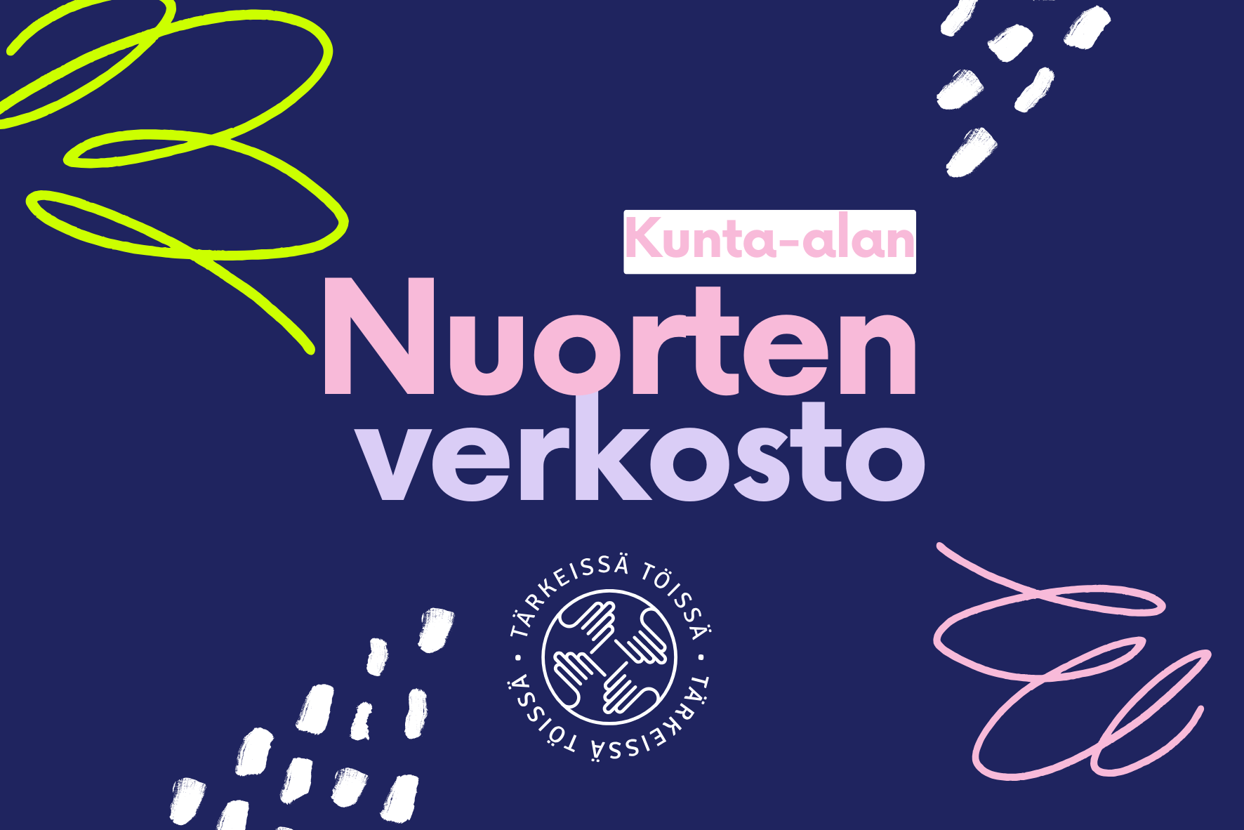 Kuva jossa lukee nuorten verkosto