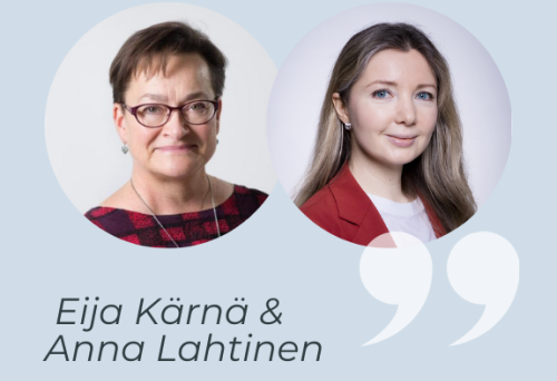 Eija Kärnä ja Anna Lahtinen