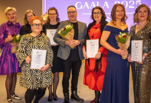 Tärkeissä töissä gaalassa palkittuja